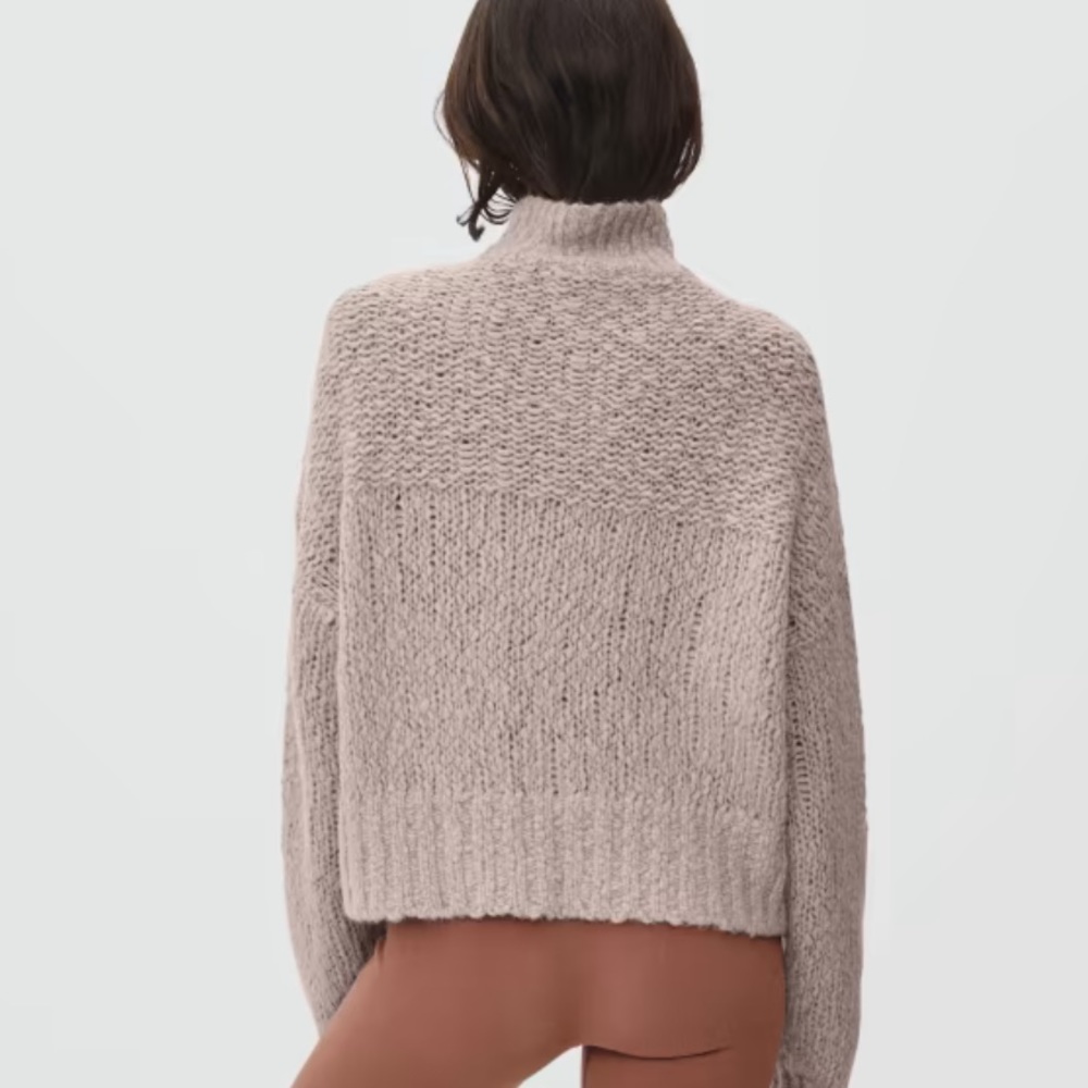 Everlane Button-Front Cowl Pullover - Picture 4 of 9